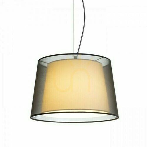 Prüfen Esplanade Pendelleuchte Transparent Schwarz/Weiß Chrom 230 V E27 42 W.
