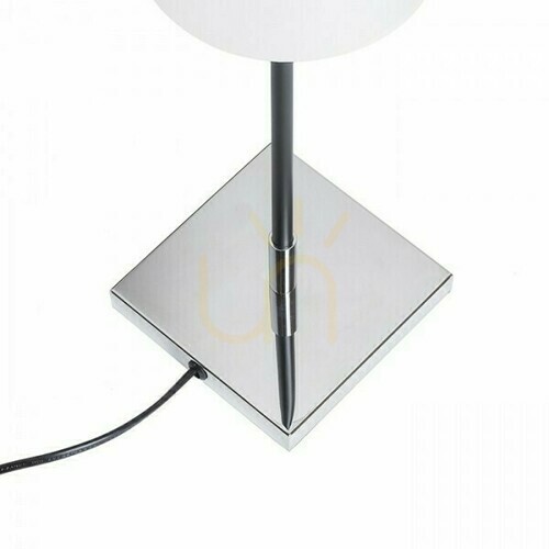 Prüfen Rendl Lulu Tischleuchte weiß/schwarz chrom E27 8 W R12464