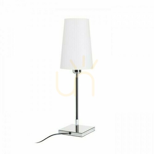 Prüfen Rendl Lulu Tischleuchte weiß/schwarz chrom E27 8 W R12464