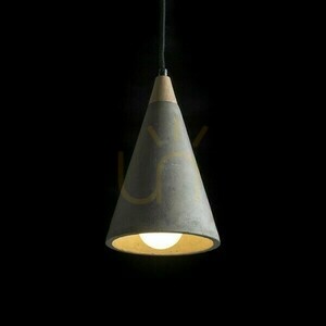 Rendl HEIDI R12380 Pendelleuchte aus Beton und Holz, E27, 14,8 cm small 2