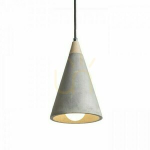 Rendl HEIDI R12380 Pendelleuchte aus Beton und Holz, E27, 14,8 cm small 0