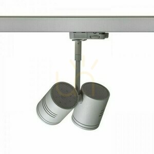Beeba Ii Strahler für 3 Phase Silber Gray Rail 230 V Gu10 2x35 W. small 2