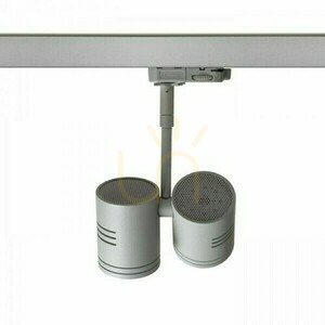 Beeba Ii Strahler für 3 Phase Silber Gray Rail 230 V Gu10 2x35 W. small 4