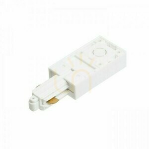 Einspeisung für 1-Phasen-Stromschiene, links, weiß 230 V small 1
