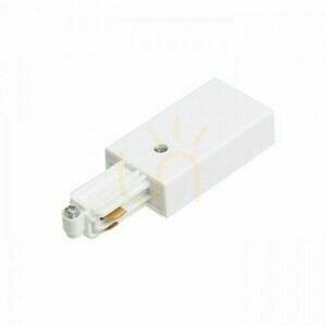 Einspeisung für 1-Phasen-Stromschiene, links, weiß 230 V small 0