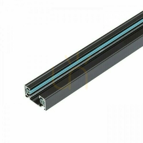 Prüfen 1-Phasen-Stromschiene Rendl 1F R12255, schwarz, 1 m, 230 V