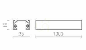 1-Phasen-Stromschiene Rendl 1F R12255, schwarz, 1 m, 230 V small 4