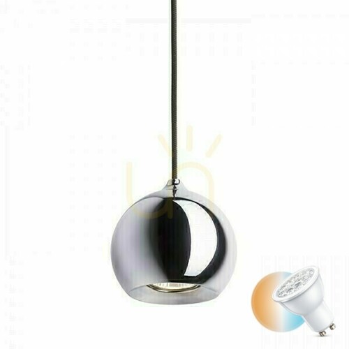 Prüfen Desty I Pendelleuchte Schwarz Chrom 230 V Gu10 35 W.