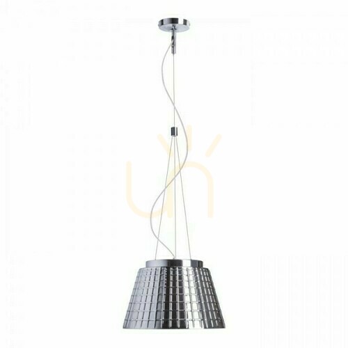 Prüfen Rendl CORONA Pendelleuchte aus chromgetöntem Glas, E27, max. 15 W, R12055