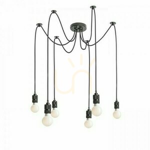 Cindy Vi Pendelleuchte Schwarz 230 V E27 6x42 W. small 1