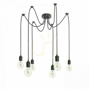 Cindy Vi Pendelleuchte Schwarz 230 V E27 6x42 W. small 0
