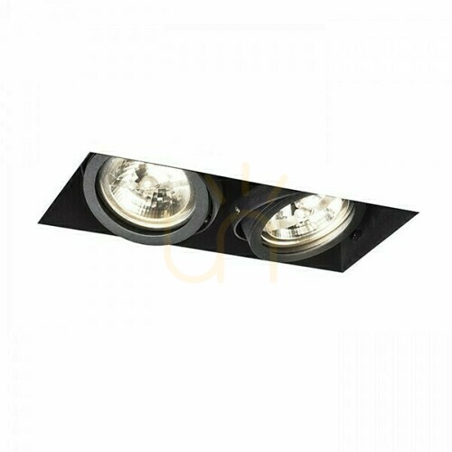 Prüfen Rahmenlose Einbauleuchte Rendl ELECTRA II G53 schwarz 12 V 2x15 W R12051