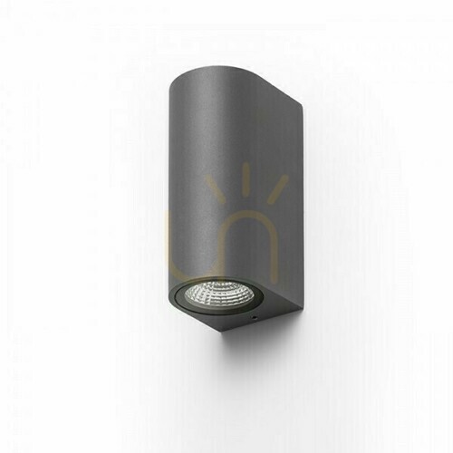 Prüfen Außenwandleuchte Zack Ii Anthrazit 230 V Led 2x3 W 58° Ip54 3000 K