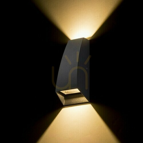 Prüfen Außenwandleuchte Pia wall Anthrazit 230 V Led 2x3 W Ip54 3000 K