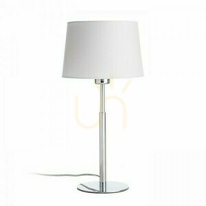 Rendl Broadway Tischleuchte Weiß Chrom E27 15 W R11986 small 1