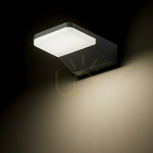 Prüfen Wandleuchte Virgo Wandleuchte Anthrazit 230 V Led 9 W Ip65 3000 K
