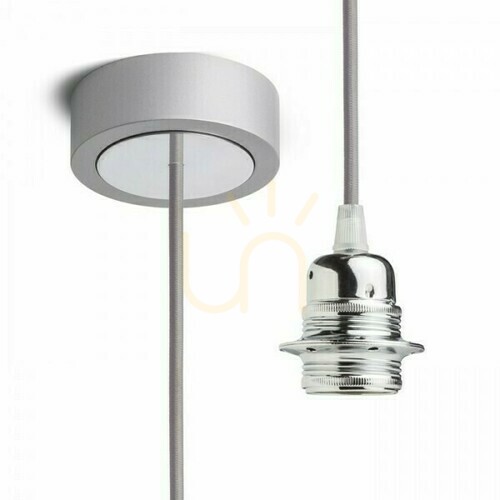 Prüfen Rendl HEX Pendelset R11943 Grau/Chrom E27 15 W