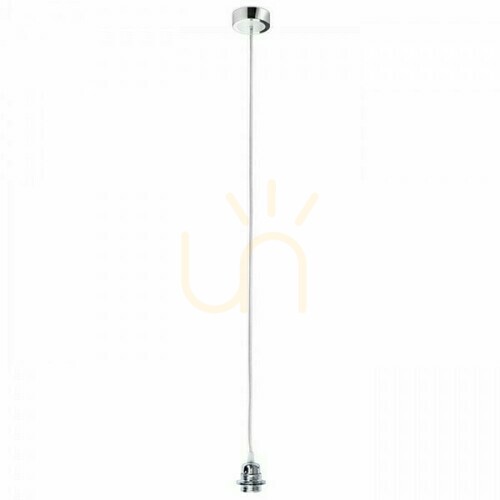 Prüfen Rendl HEX R11934 E27 Pendelaufhängung, Chrom, transparentes Kabel 150 cm