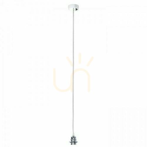 Prüfen Rendl HEX Aufhängeset WB+TC+CHF+CHC1 230 V E27 max 15 W, weiße Basis, transparentes Kabel