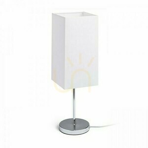 Lampenschirm, Tempo 15/30 Polycotton Weiß/Weiß Pvc Max lampshade. 28 W small 2