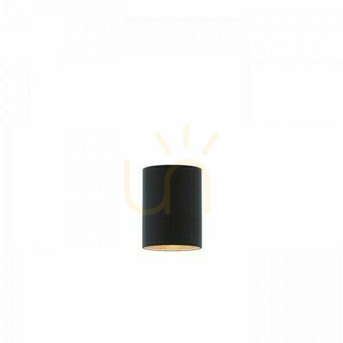 Prüfen Schirm, Lampenschirm Ron 15/20 Polycotton Schwarz/Kupferfolie Max. 28 W