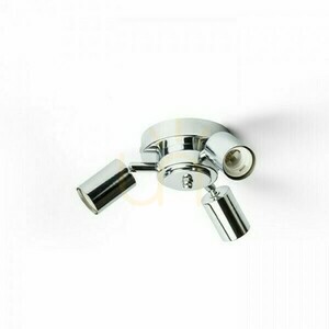 Zubehör für Lampenschirme Poste Ceiling Base Chrome 230 V E27 3x20 W. small 0