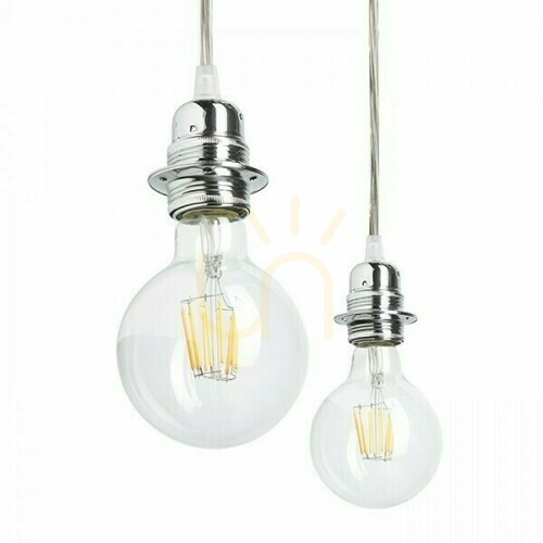 Prüfen Rendl KOMBIX 6 Pendelset Chrom CHB+TC+CHF 230V E27 max. 6x15W