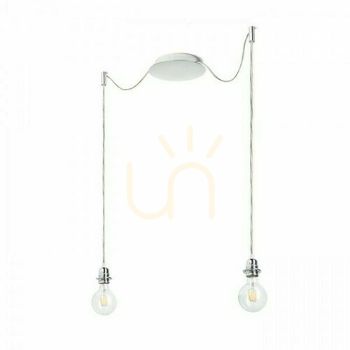 Prüfen Lampenschirm, Lampenschirm Kombix 2 Hängeset Chp+Tk+Cho 230 V E27 2x28 W.