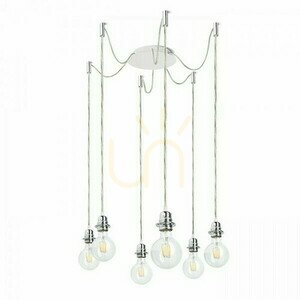 Lampenschirm, Lampenschirm Kombix 6 Hängeset Bp+Tk+Cho 230 V E27 6x28 W. small 0