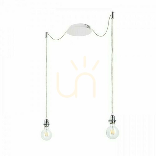 Prüfen Lampenschirm, Lampenschirm Kombix 2 Hängeset Bp+Tk+Cho 230 V E27 2x28 W.