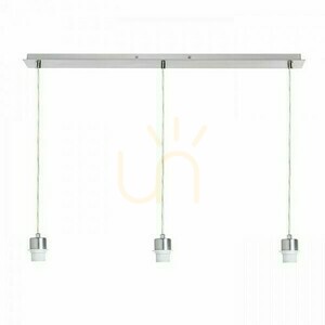 Pendel-Deckensockel More 80 Chrom E27 3x15 W 80 cm small 0