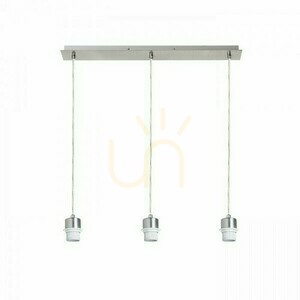 Pendelleuchten-Basis für drei Schirme Rendl MORE 60 R11774, Nickel matt, 60 cm, 3×E27 small 3