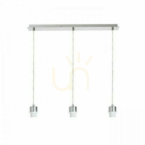 Prüfen Pendelleuchten-Basis für drei Schirme Rendl MORE 60 R11774, Nickel matt, 60 cm, 3×E27