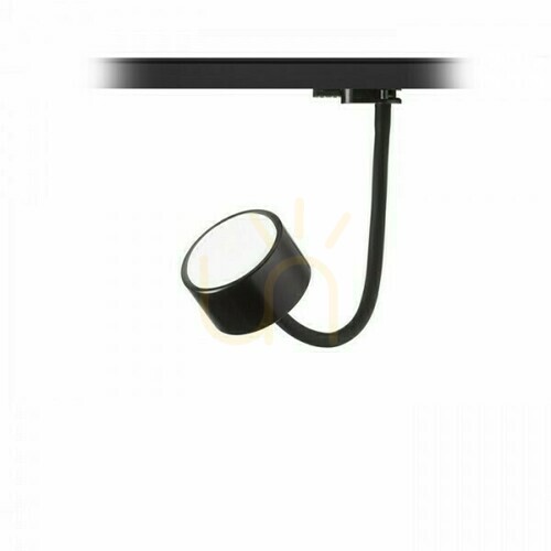 Prüfen Pixie Strahler auf flexiblem Arm für 3-Phasen-Schiene Schwarz 230 V Led Gx53 7 W.