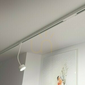 Pixie-Strahler mit flexiblem Arm für 3-Phasen-Schiene Weiß 230 V Led Gx53 7 W. small 3