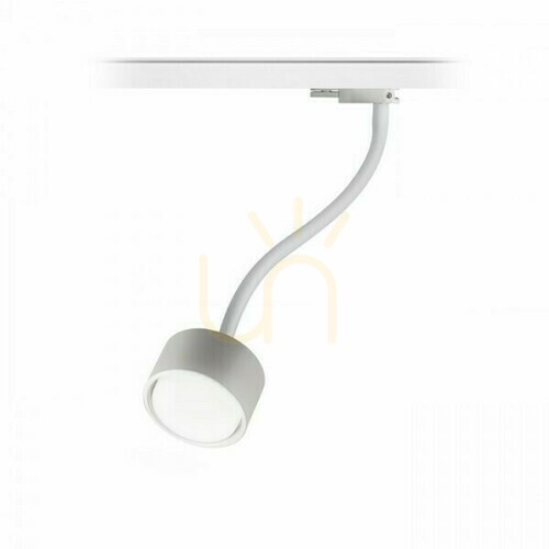 Prüfen Pixie-Strahler mit flexiblem Arm für 3-Phasen-Schiene Weiß 230 V Led Gx53 7 W.