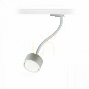 Pixie-Strahler mit flexiblem Arm für 3-Phasen-Schiene Weiß 230 V Led Gx53 7 W. small 0