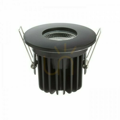 Prüfen Einbauleuchte Waterboy R Matt Schwarz 230 V Led 10 W 40° Ip65 3000 K