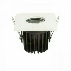 Einbauleuchte Waterboy Sq Mattweiß 230 V Led 10 W 40° Ip65 3000 K small 3