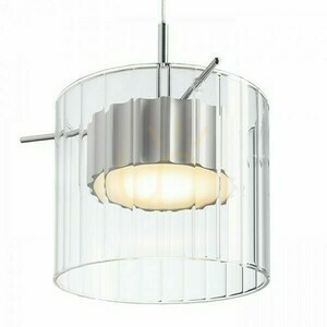 Estra I Weiß Transparentes Glas Pendelleuchte 230 V Led 5 W 3000 K small 1