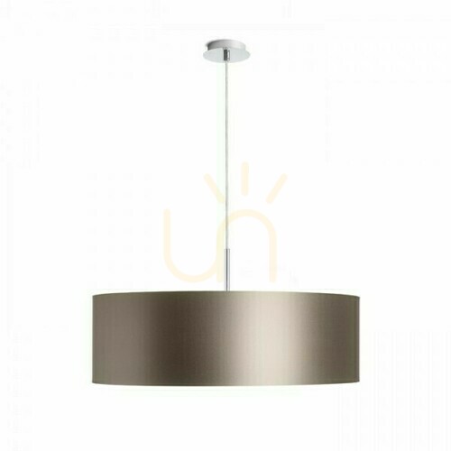Prüfen Schirm, Lampenschirm Ron 60/19 Monaco Taubengrau/Silbergrün Pvc Max. 23 W
