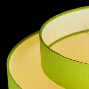 Schirm, Lampenschirm Double 40/30 Chintz Lime/White Pvc Max. 23 W small 3