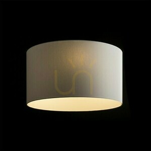 Lampenschirm RON 55/30 Rendl Chintz hellgrau / weißes PVC 55 cm E27 small 3
