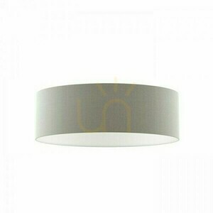 Schirm, Lampenschirm Ron 60/19 Chintz Hellgrau/Weiß Pvc Max. 23 W small 0