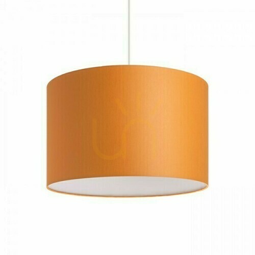 Prüfen Schirm, Lampenschirm Ron 40/25 Chintz Orange/Weiß Pvc Max. 23 W