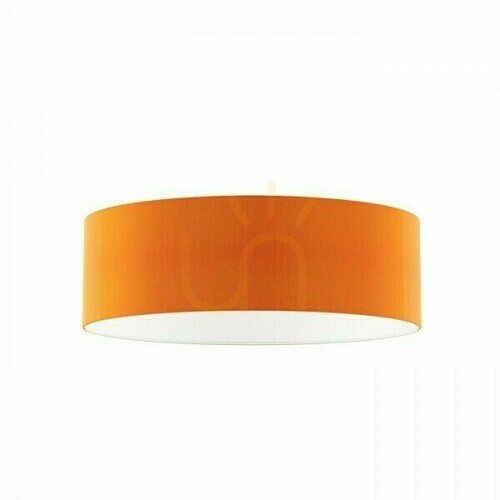 Prüfen Schirm, Lampenschirm Ron 60/19 Chintz Orange/Weiß Pvc Max. 23 W
