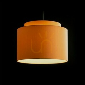 Rendl DOUBLE 40/30 Textilschirm Chintz orange mit weißem PVC E27 max 23W R11515 small 2