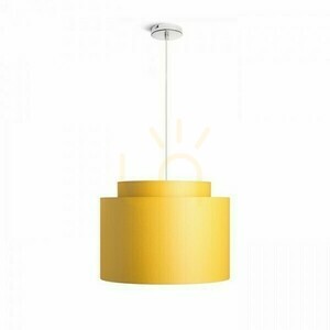 Schirm, Lampenschirm Double 40/30 Chintz Apricot/Weiß Pvc Max. 23 W small 4