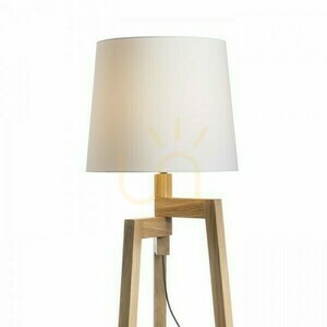 Lampenschirm, Conny 35/30 Floor Polycotton Weiß/Weiß PVC Max lampshade. 23 W small 4