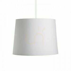 Schirm, Lampenschirm Aspro 40/30 Polycotton Weiß/Weiß Pvc Max. 23 W small 3